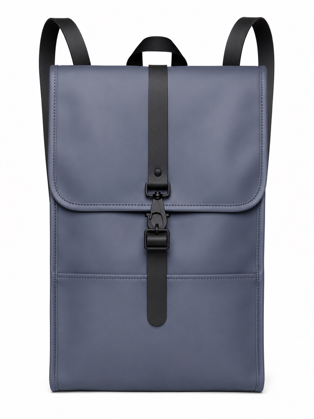 Rains Backpack W3 Slate Blue Gray Waterproof Minimalist Backpack NWT